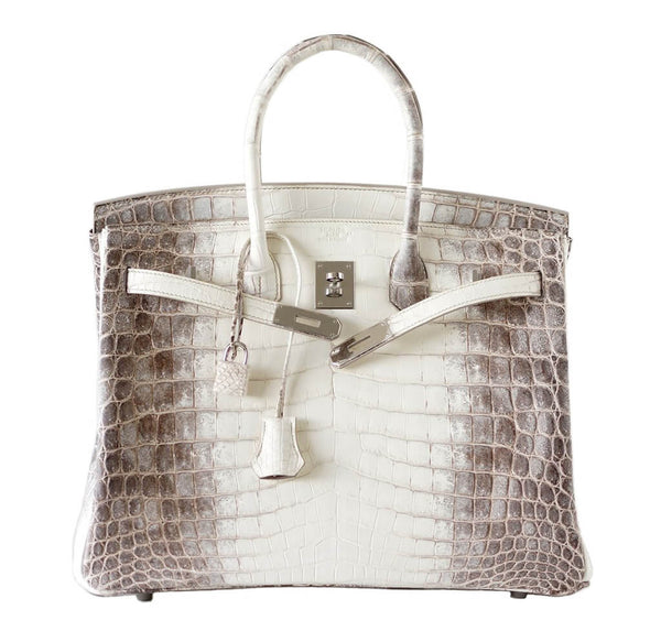 Hermès Himalayan Birkin 35cm Blanc Crocodile Bag PHW | Baghunter
