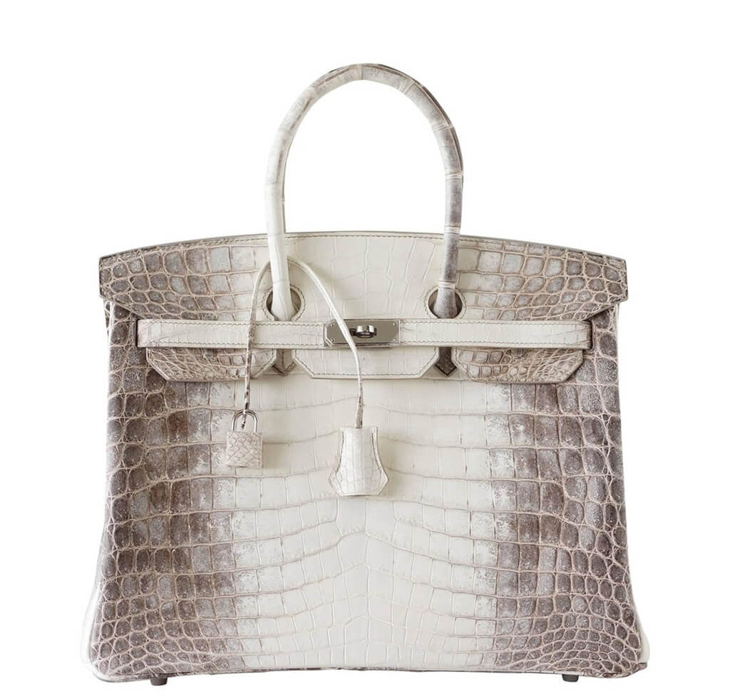 Hermès Himalayan Birkin 35cm Blanc Crocodile Bag PHW | Baghunter