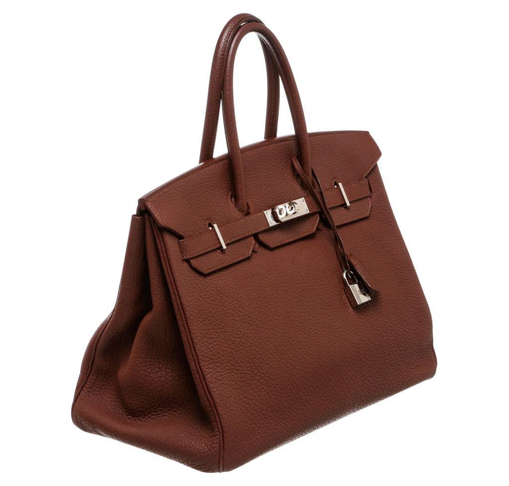 Hermès Birkin 35 Brown - Togo Leather PHW | Baghunter