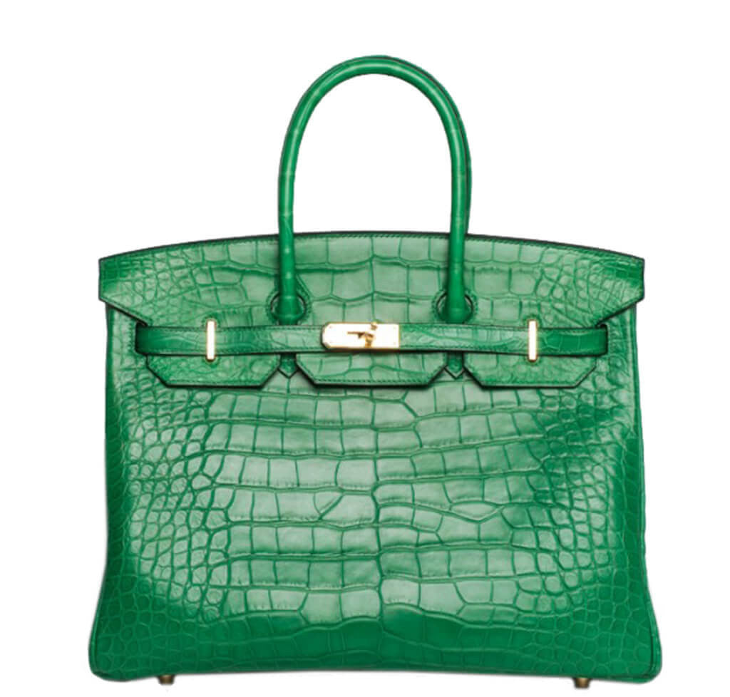 Hermès Birkin 35 Bag Cactus Matte Alligator - Gold Hardware | Baghunter