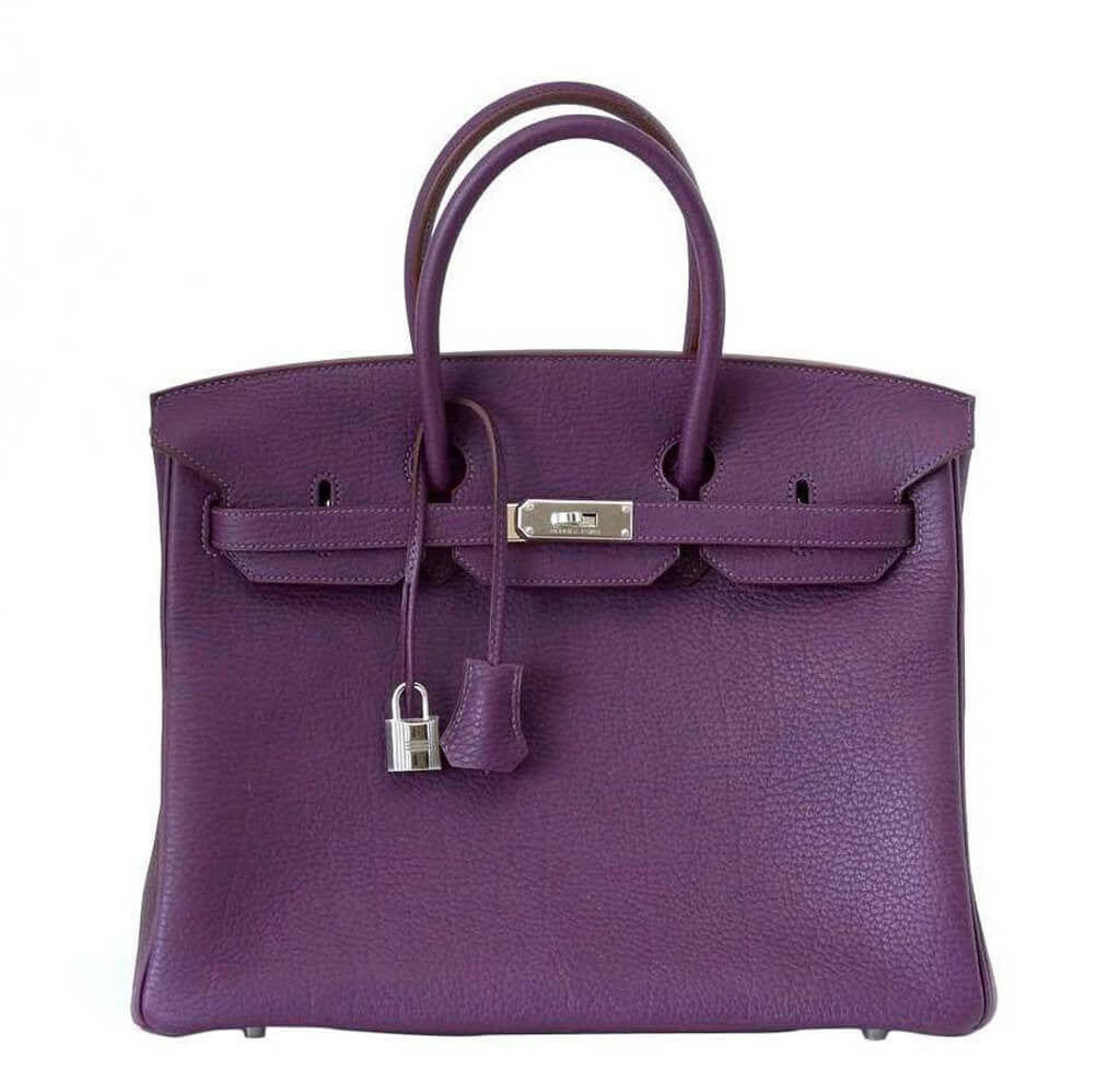 purple suede birkin bag