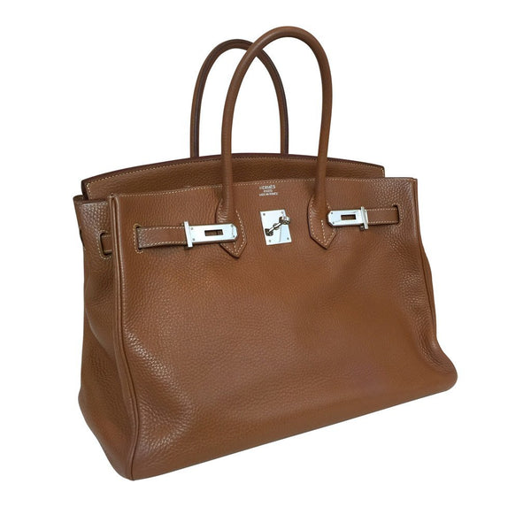 Hermès Birkin 35 Gold - Togo Leather PHW | Baghunter