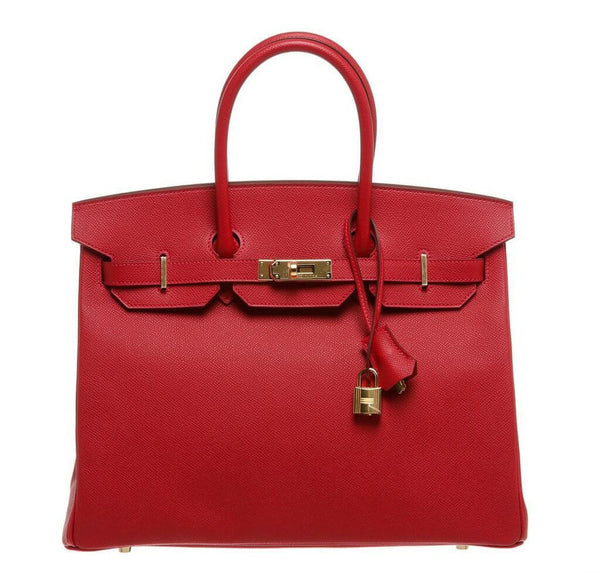 Hermès Birkin 35 Rouge Casaque - Epsom Leather GHW | Baghunter