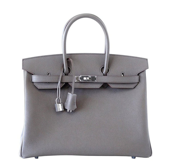 Hermès Birkin 35 Special Order Bag - Etain Rouge Casaque | Baghunter