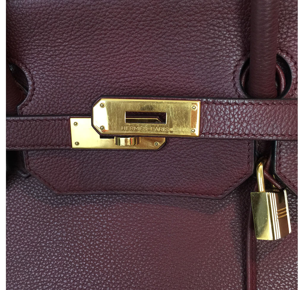 Hermès Birkin 40 Bag Rouge H Togo Leather - Gold Hardware | Baghunter