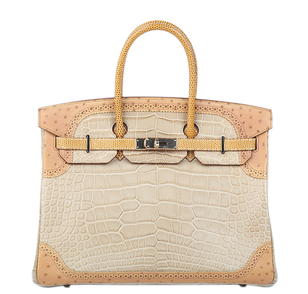 Hermès Birkin Ghillies 35 Tri-Color Bag 