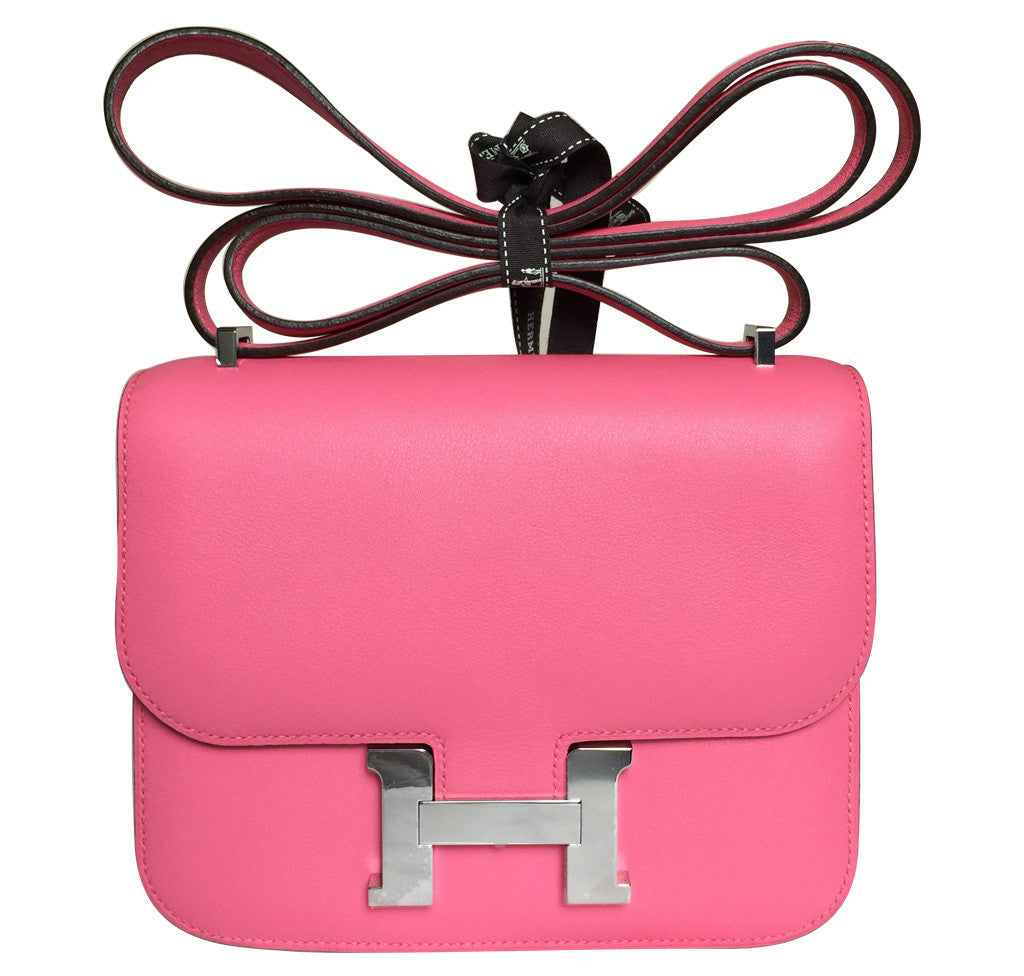 hermes pink constance bag