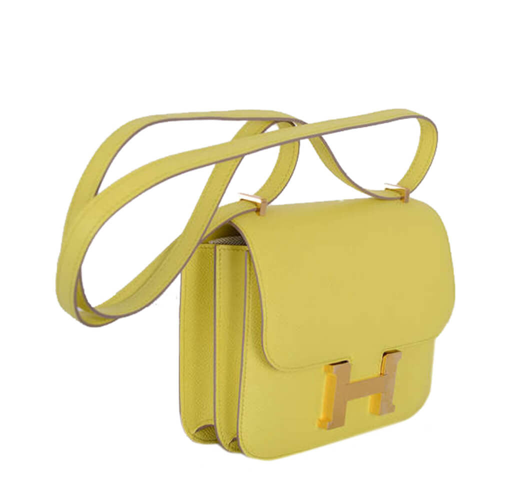 hermes constance yellow