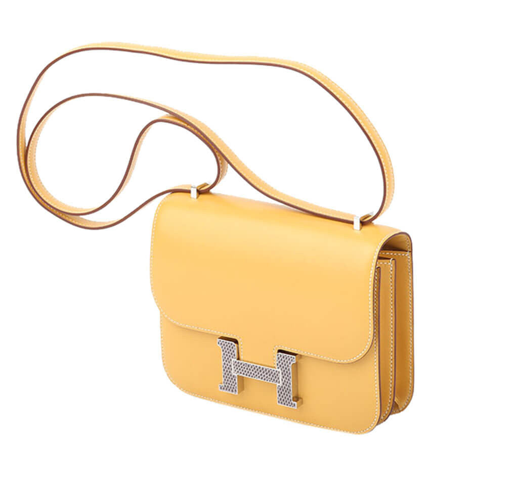 hermes constance yellow