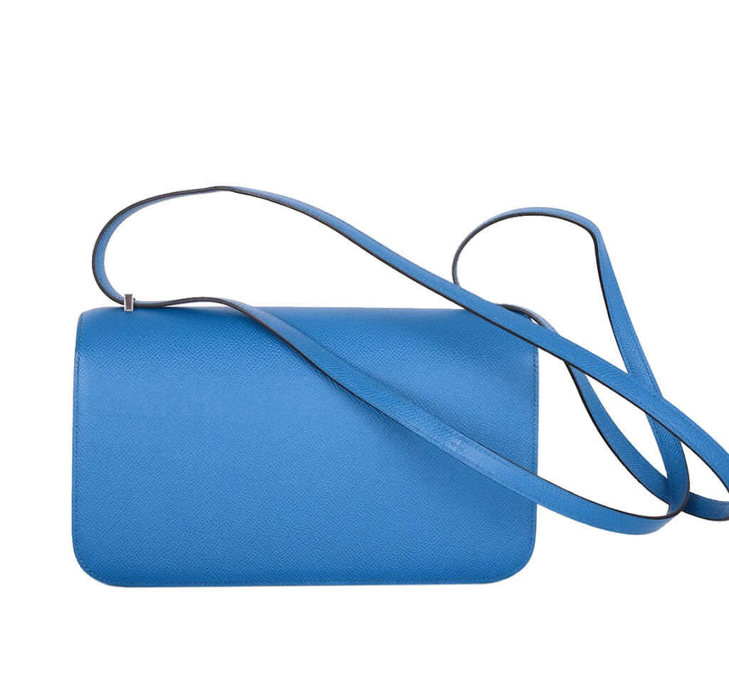 Hermès Constance Elan Bag 25 Blue Izmir Epsom - Store-Fresh | Baghunter