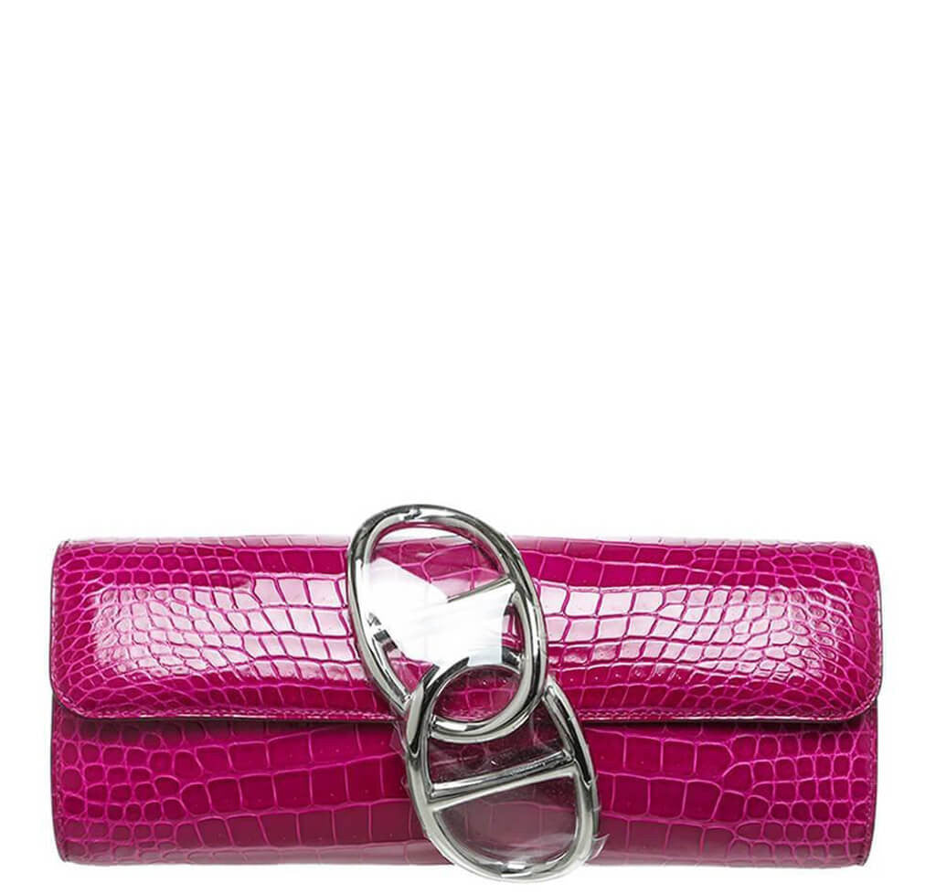 Hermès Egee Clutch Rose Scheherazade 