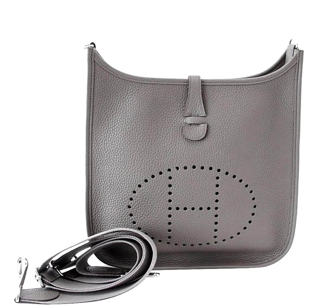 Evelyne PM Bag Etain - Clemence Leather 