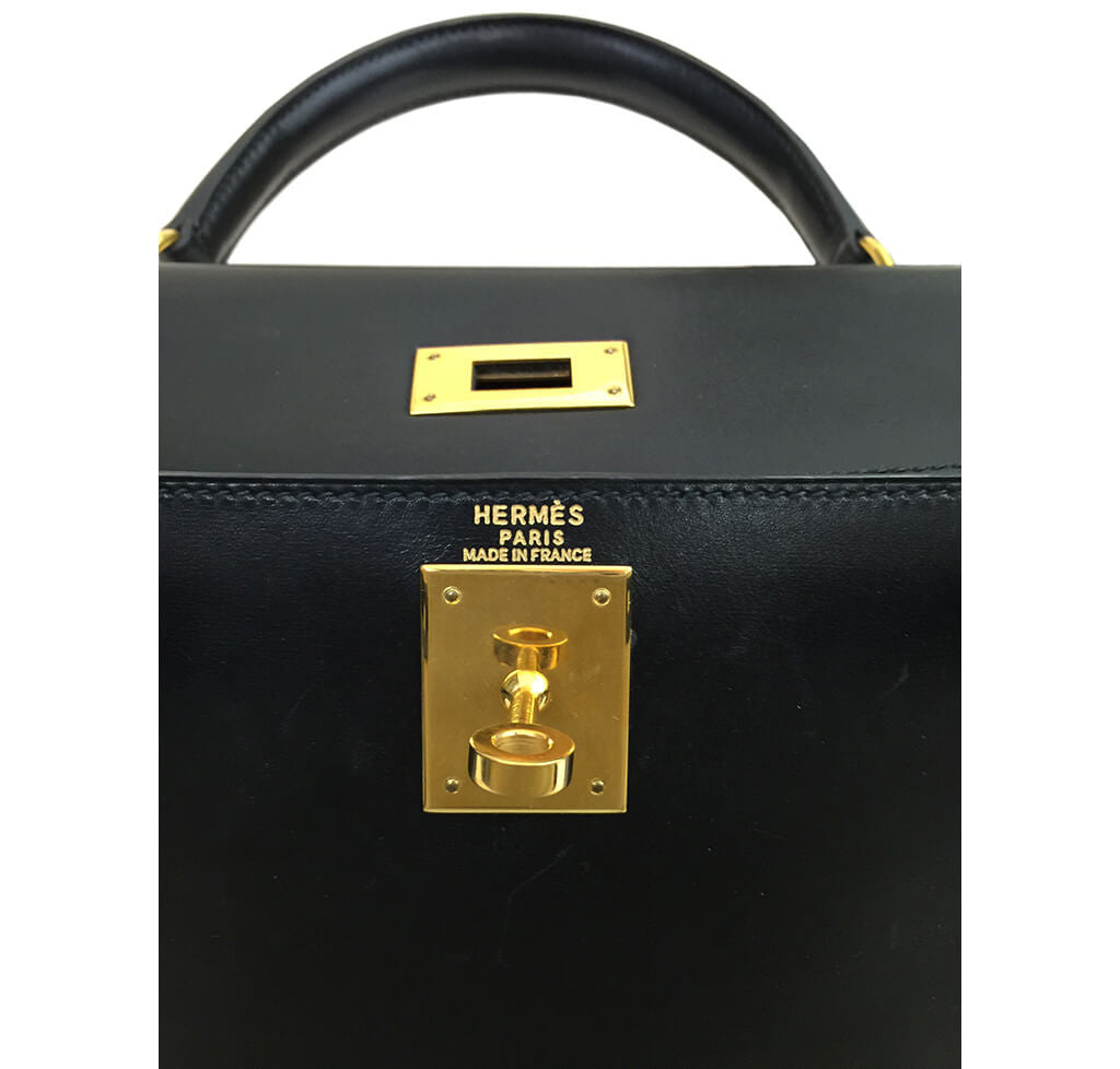 hermes kelly black gold