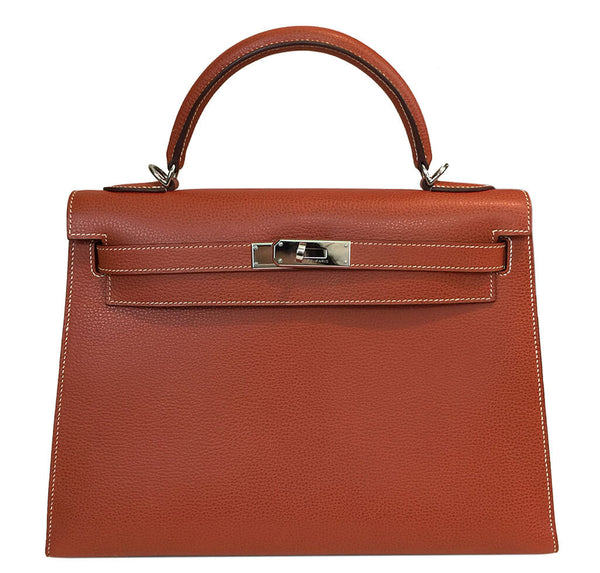Hermès Sellier Kelly 32 Epsom Bag in Brique | Baghunter