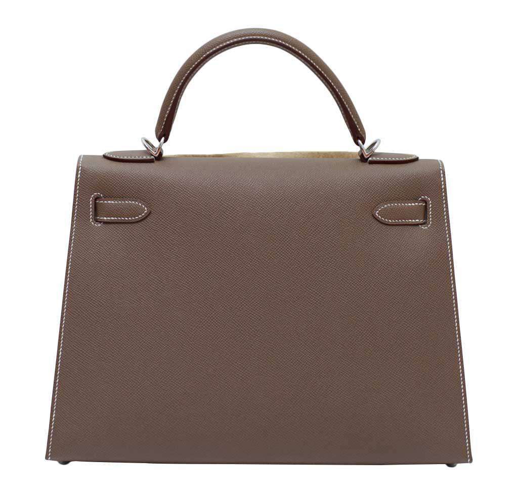 Hermès Kelly 32 Etoupe Sellier Bag | Baghunter
