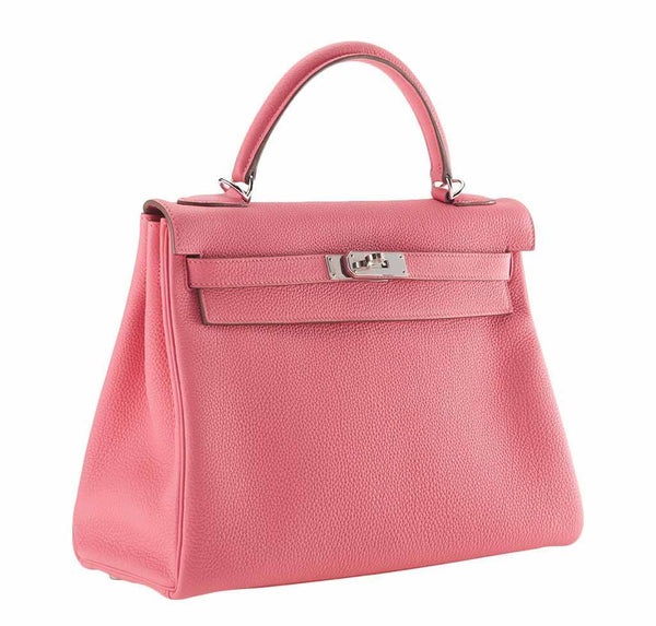 Hermès Kelly 32 Rose Lipstick Togo Bag | Baghunter