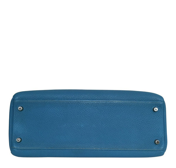 Hermès Kelly 35 Blue Jean - Togo Leather PHW | Baghunter