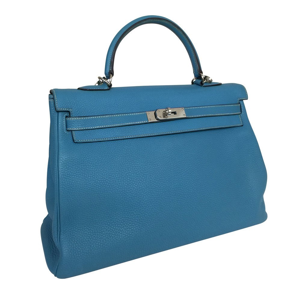 hermes kelly blue jean