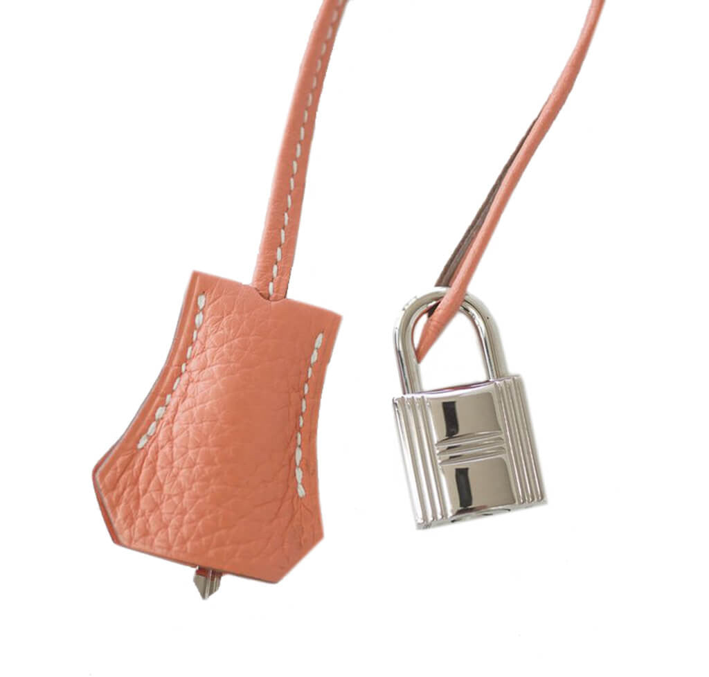 Hermes Lindy Bag Clemence Leather Palladium Hardware In Coffee