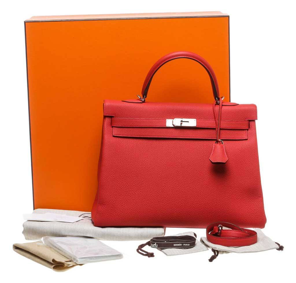 hermes kelly 25 red