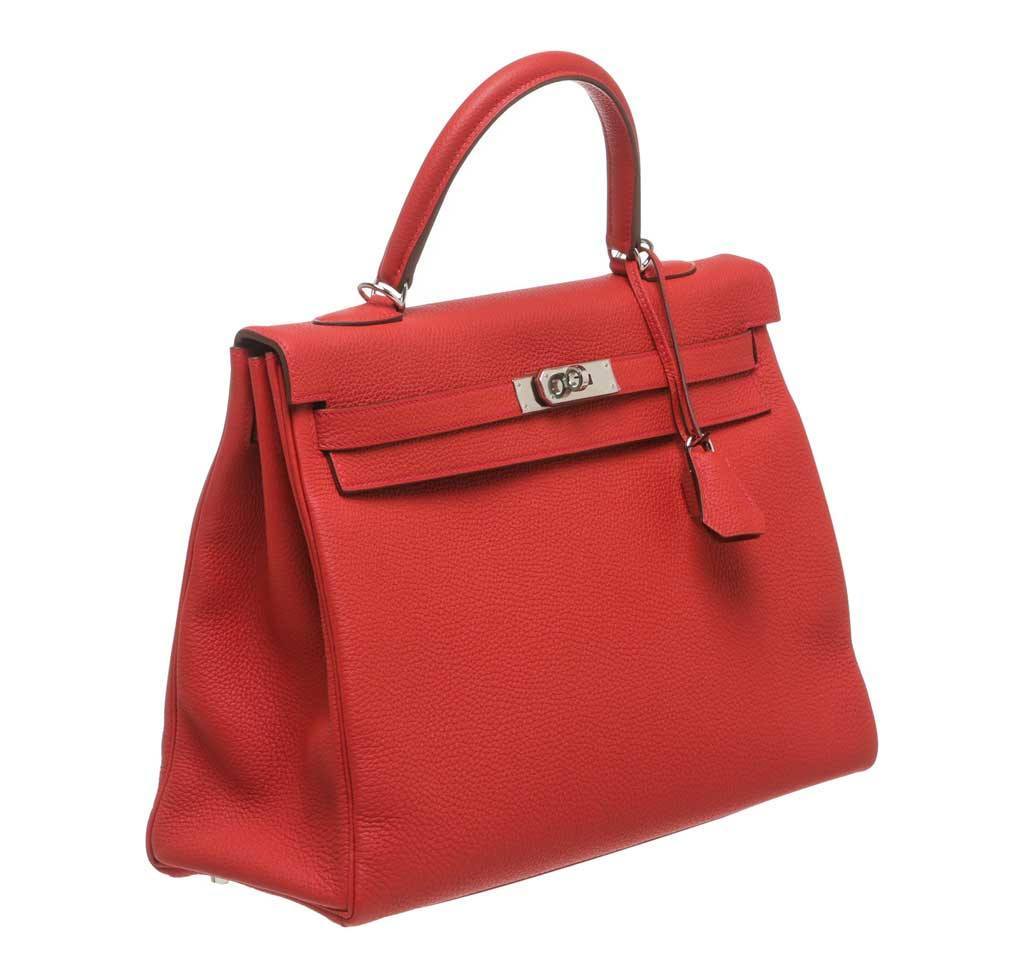 red hermes handbag