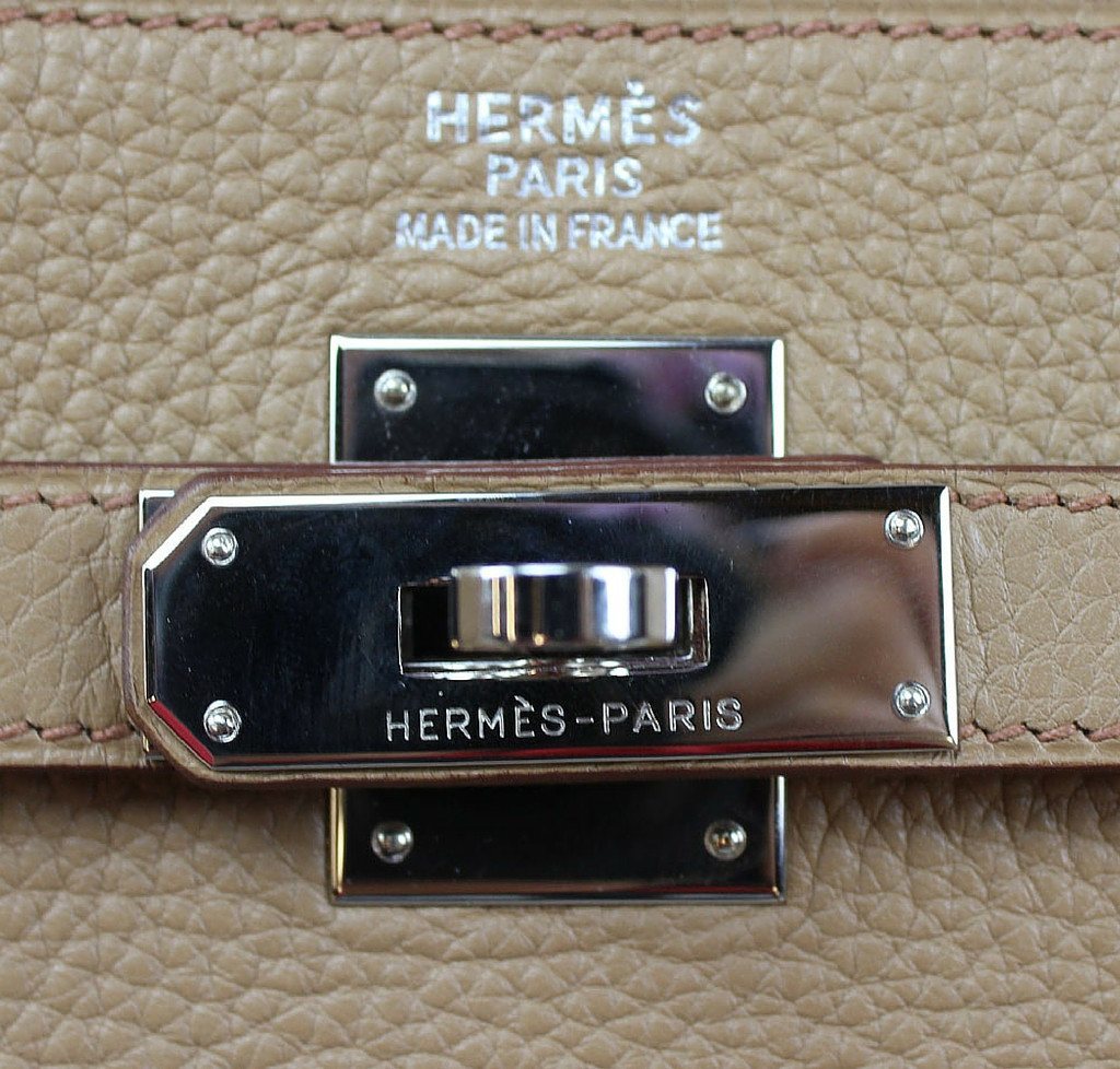 Hermès Kelly 35 Tabac Camel - Clemence Leather PHW | Baghunter