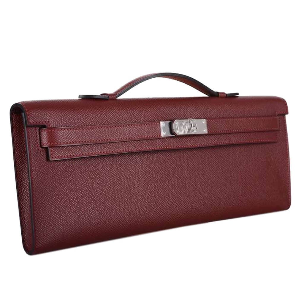 Hermès Kelly Cut Bag Rouge H Palladium Hardware - Epsom Leather | Baghunter