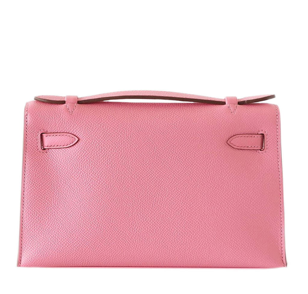 Hermès Kelly Pochette Rose Confetti - Epsom Leather PHW | Baghunter