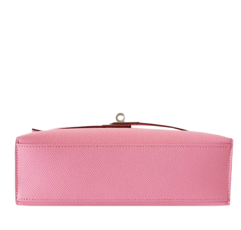 Hermès Kelly Pochette Rose Confetti - Epsom Leather PHW | Baghunter