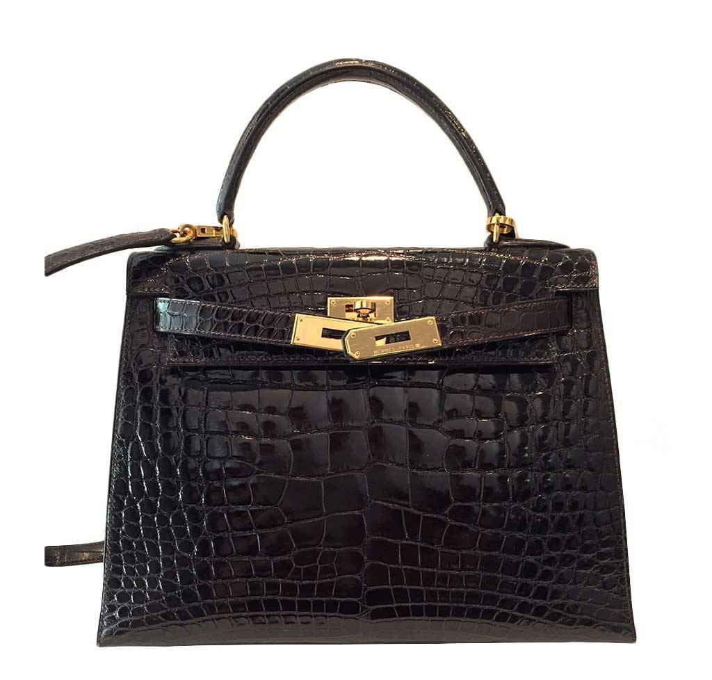 hermes kelly 28 crocodile