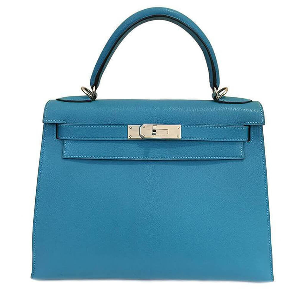 Hermès Kelly Sellier 28 Turquoise 