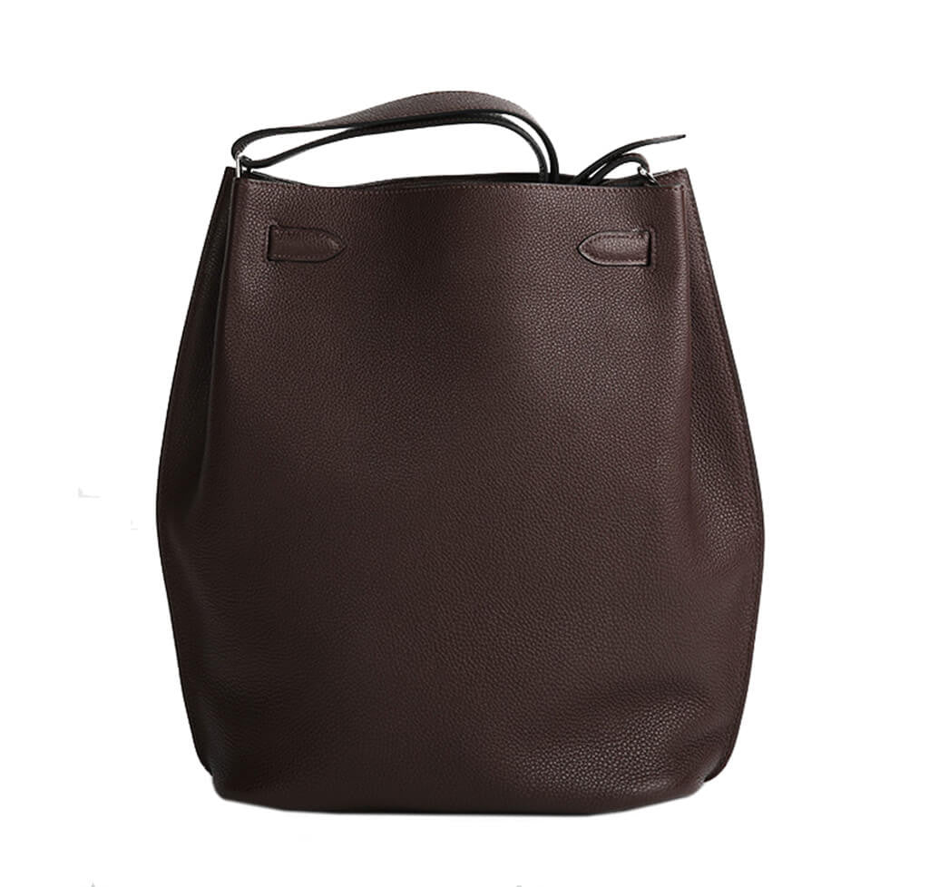 Hermès So Kelly 26 Bag Chocolate Togo Leather - Palladium Hardware ...