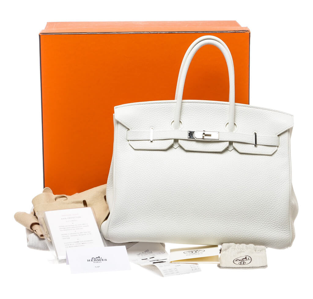 Hermès Birkin 35 Bag White Togo Leather PHW | Baghunter