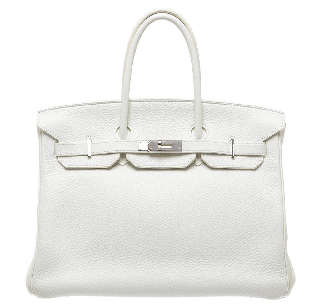 Hermès Birkin 35 Bag White Togo Leather 