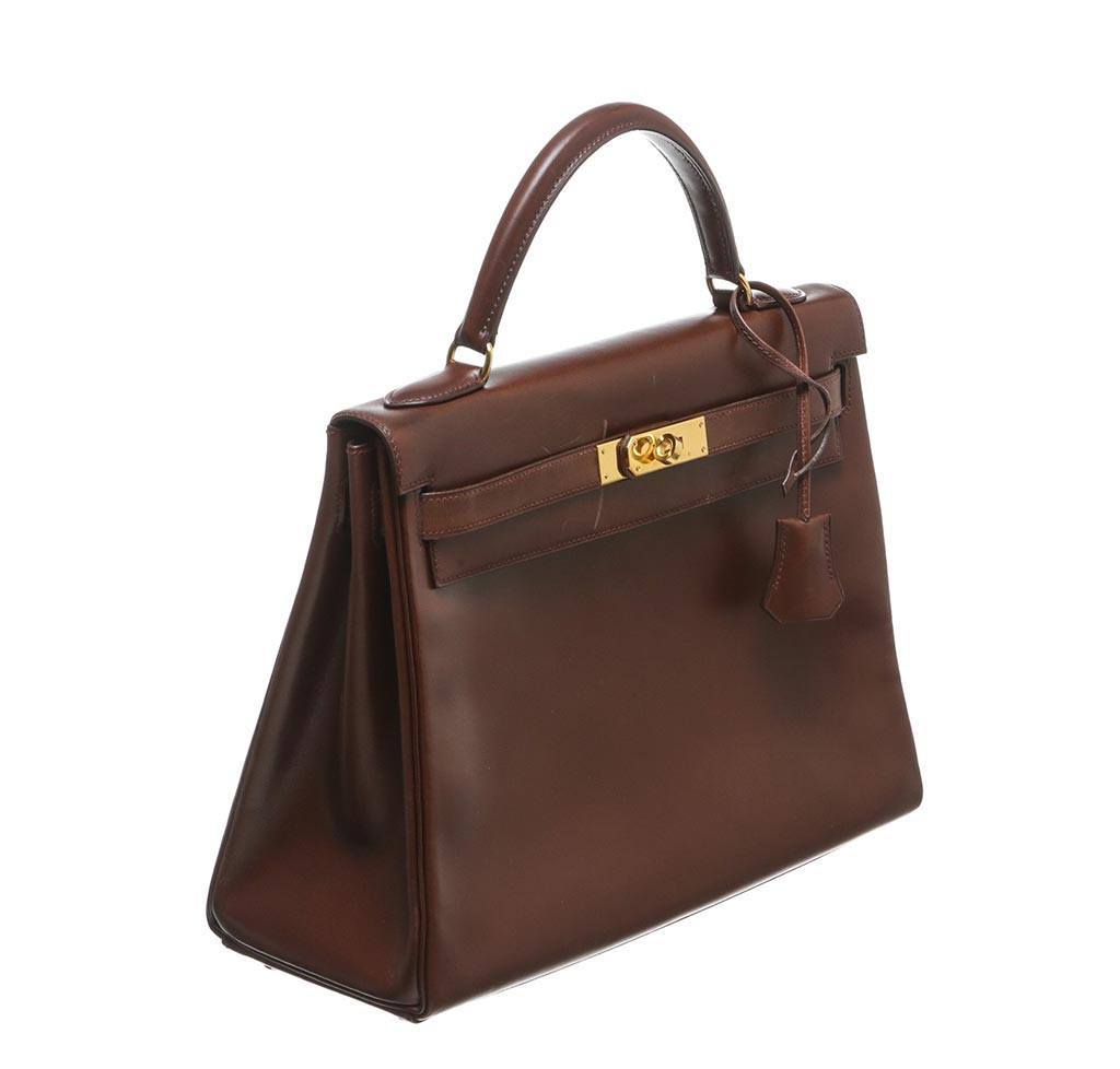 Hermès Kelly 32 Brown - Box Leather GHW 