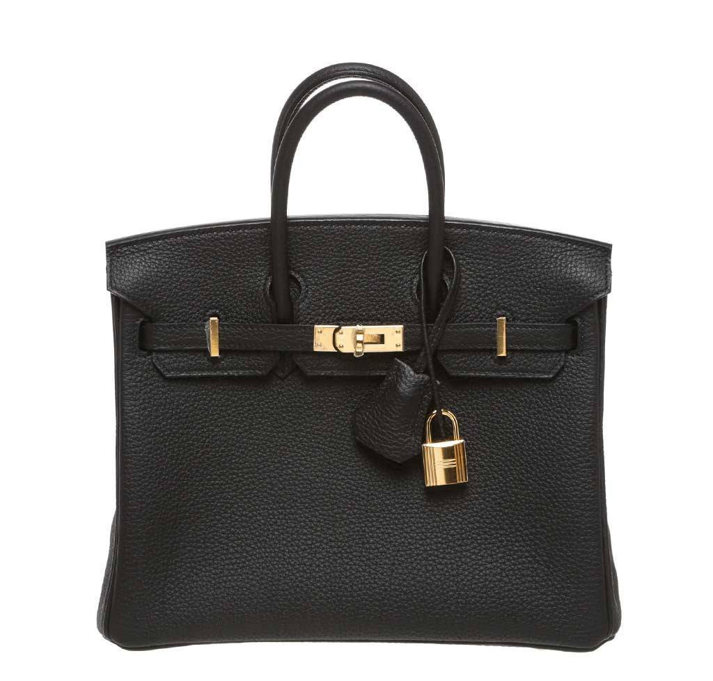 Hermès Birkin 25 Black - Togo Leather 