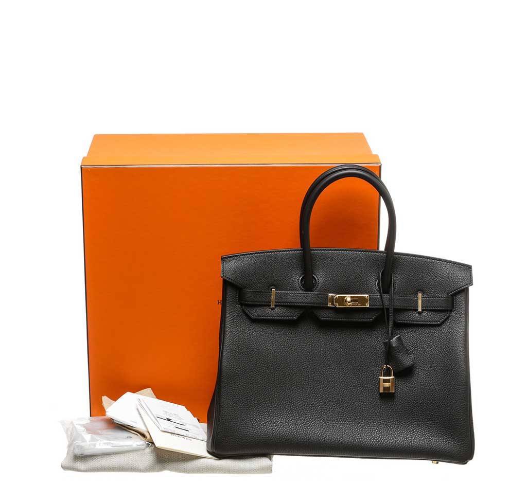 Hermès Birkin 35 Noir - Togo Leather 