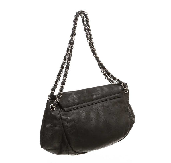 Chanel Black Half Moon Shoulder Bag - Caviar Leather | Baghunter
