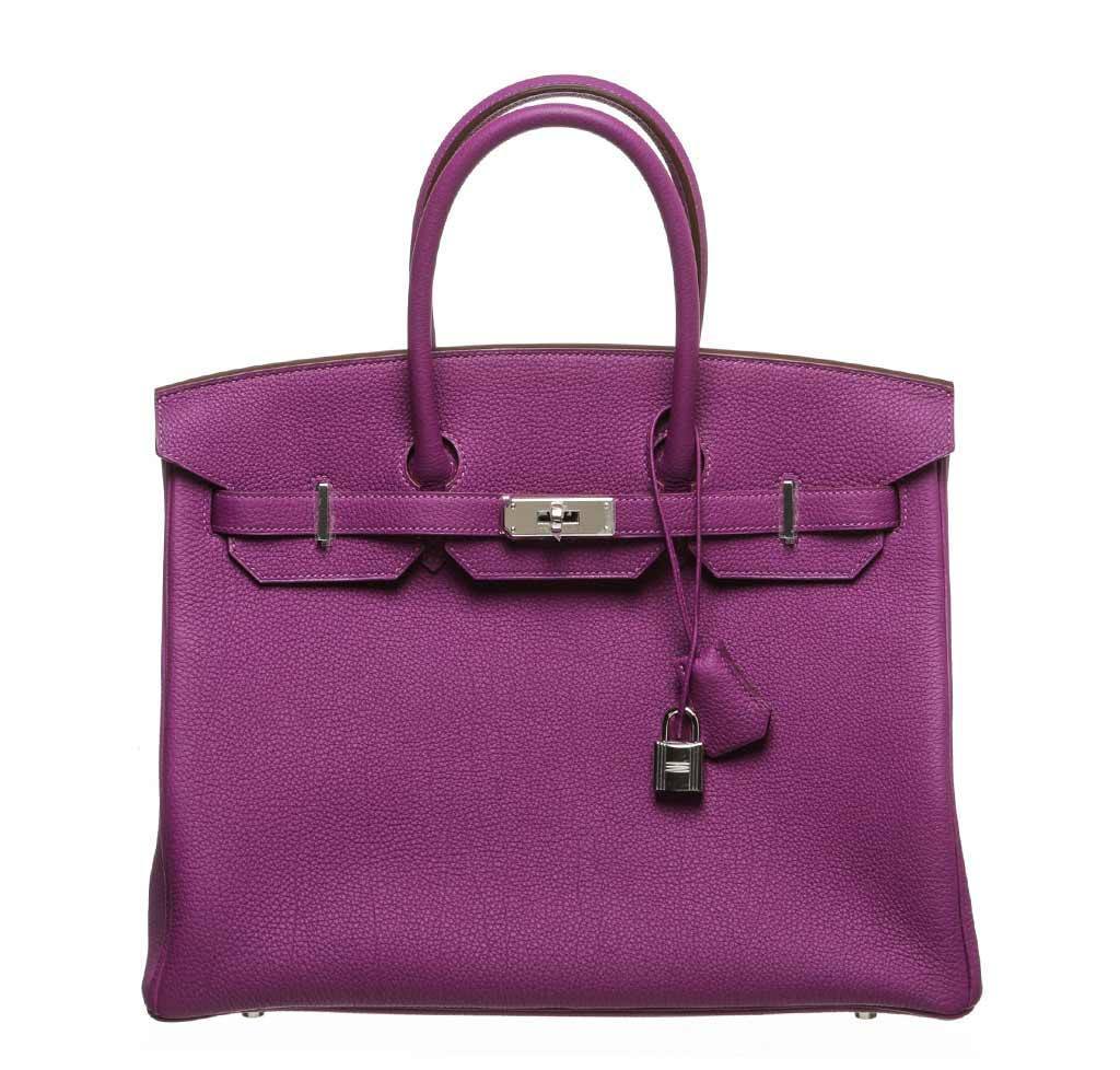 Hermès Birkin 35 Anemone Bag PHW 