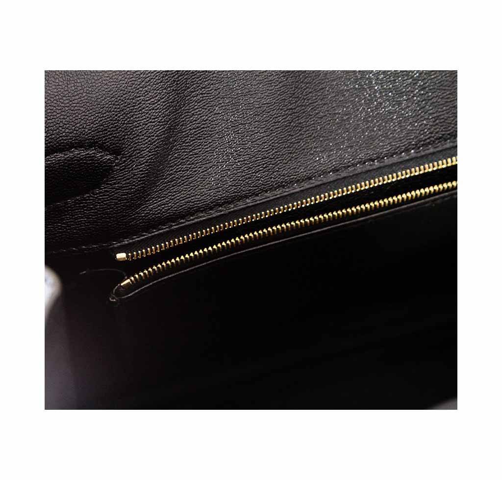 Hermès Birkin 35 Crocodile Black - Gold Hardware | Baghunter