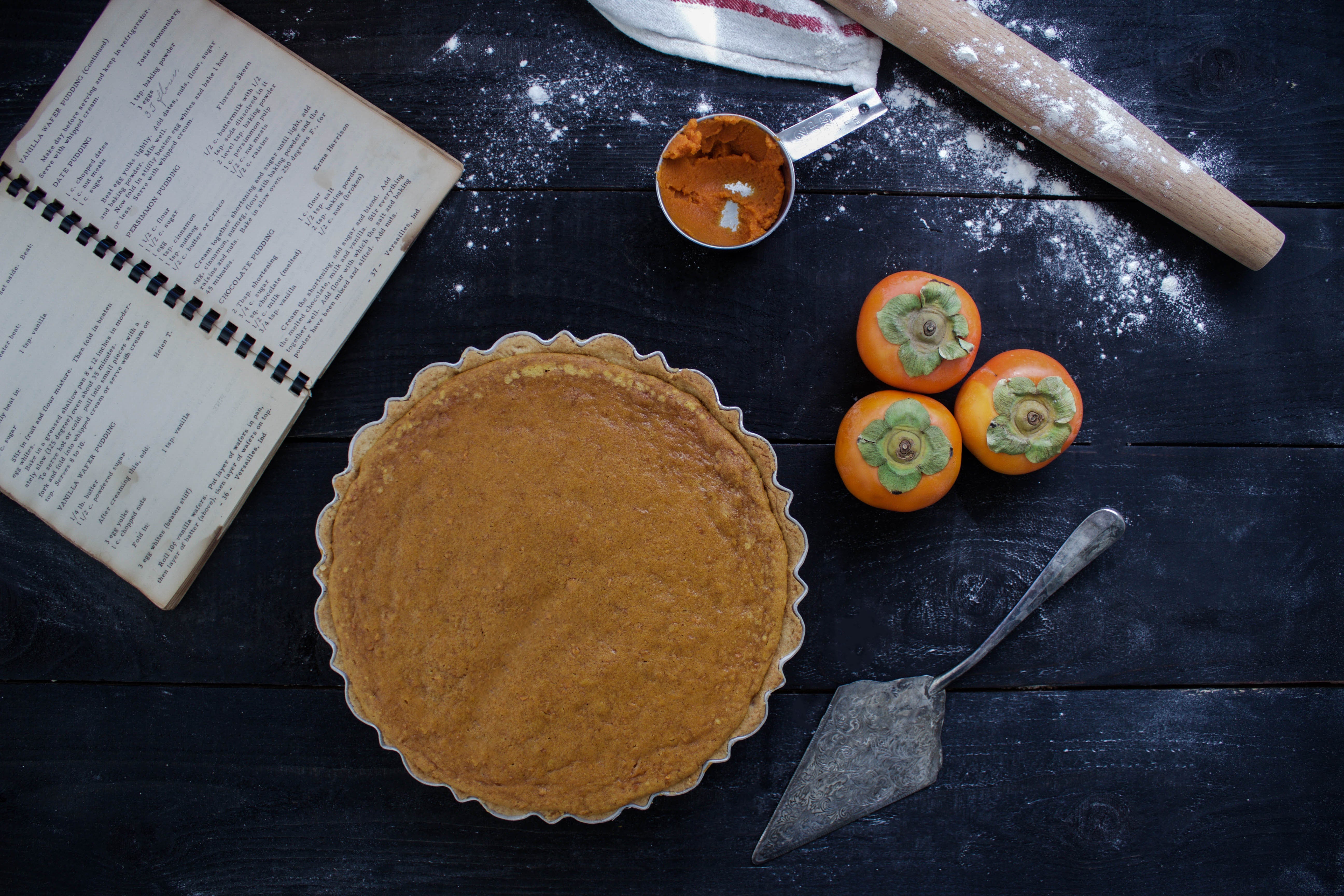 Persimmon Pumpkin Pie