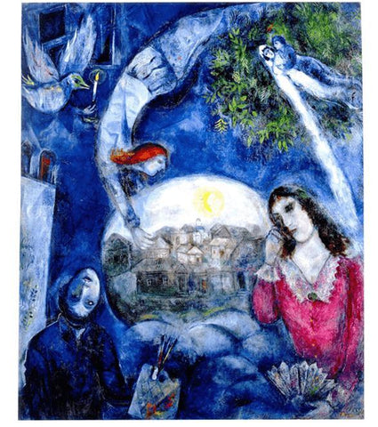 Rompecabezas de arte: Al Rededor De Ella de March Chagalla, 1500 Piezas Marca Ricordi