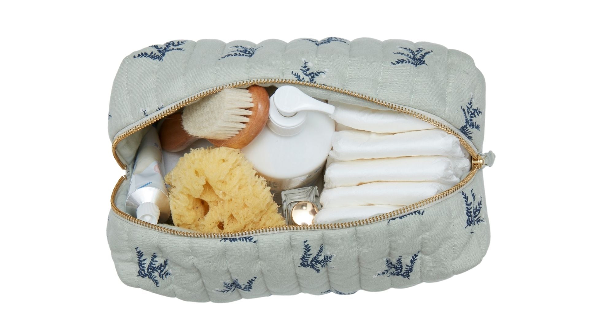 Trousse de toilette Bruyère Bleu Minuit (Orso Paris) - Image 3