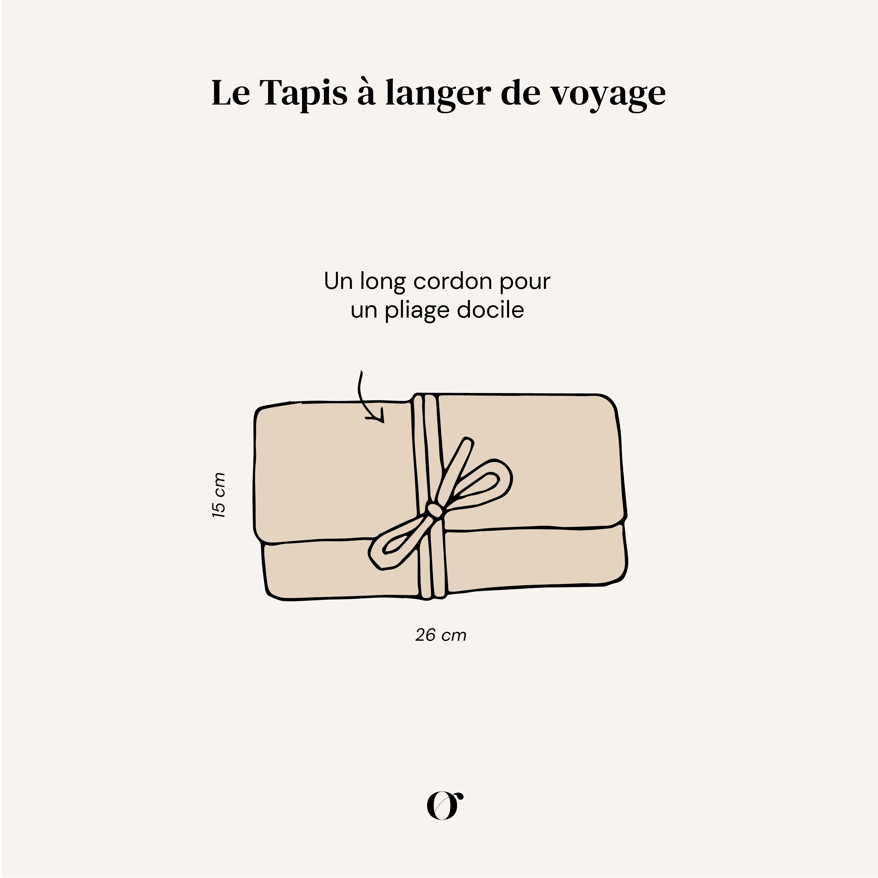 Tapis à langer Fougère Blanc Craie (Orso Paris) - Image 8