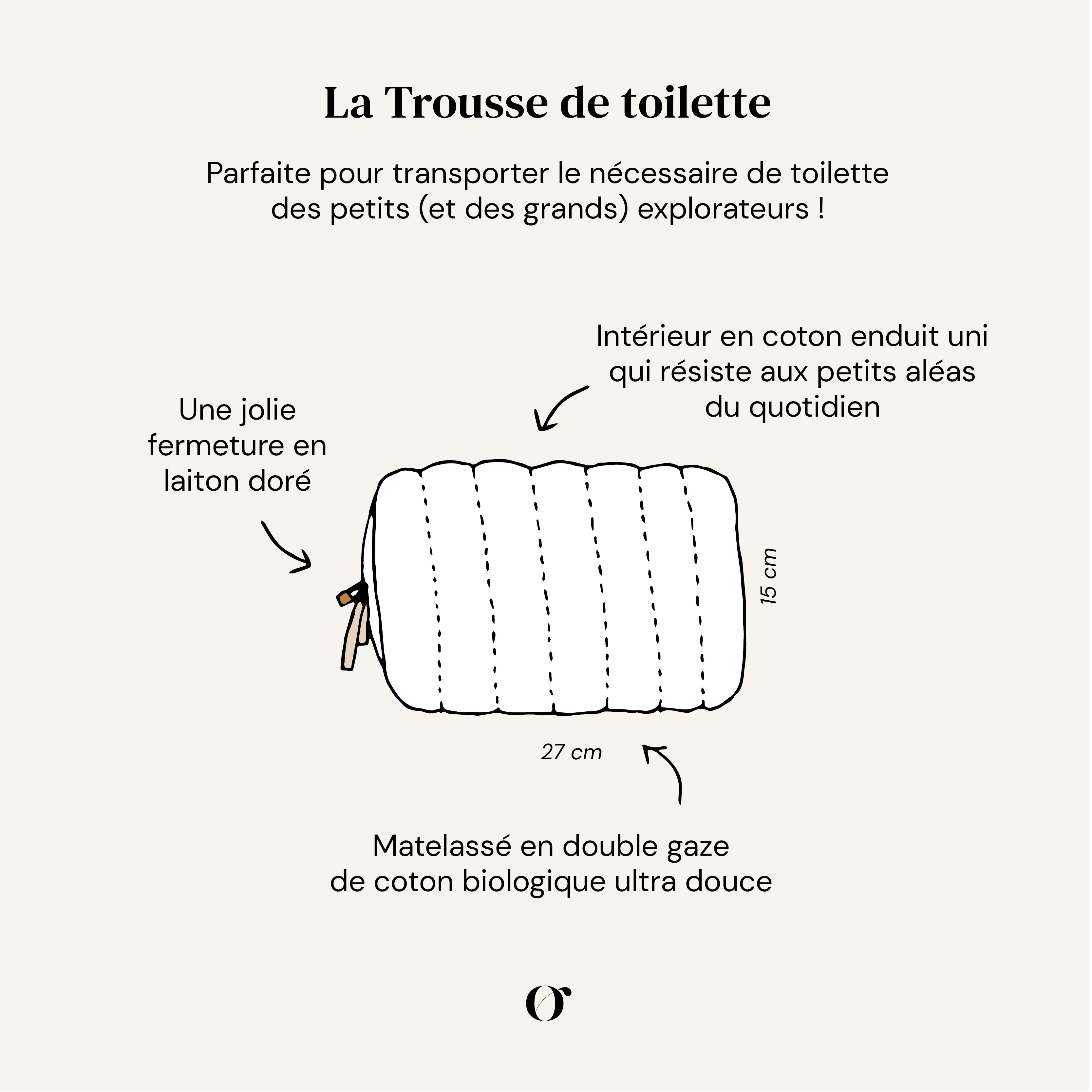Trousse de toilette Fougère Blanc Craie (Orso Paris) - Image 7