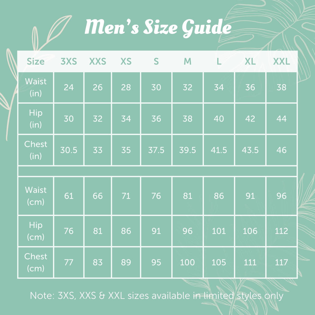 Mens Size Guide