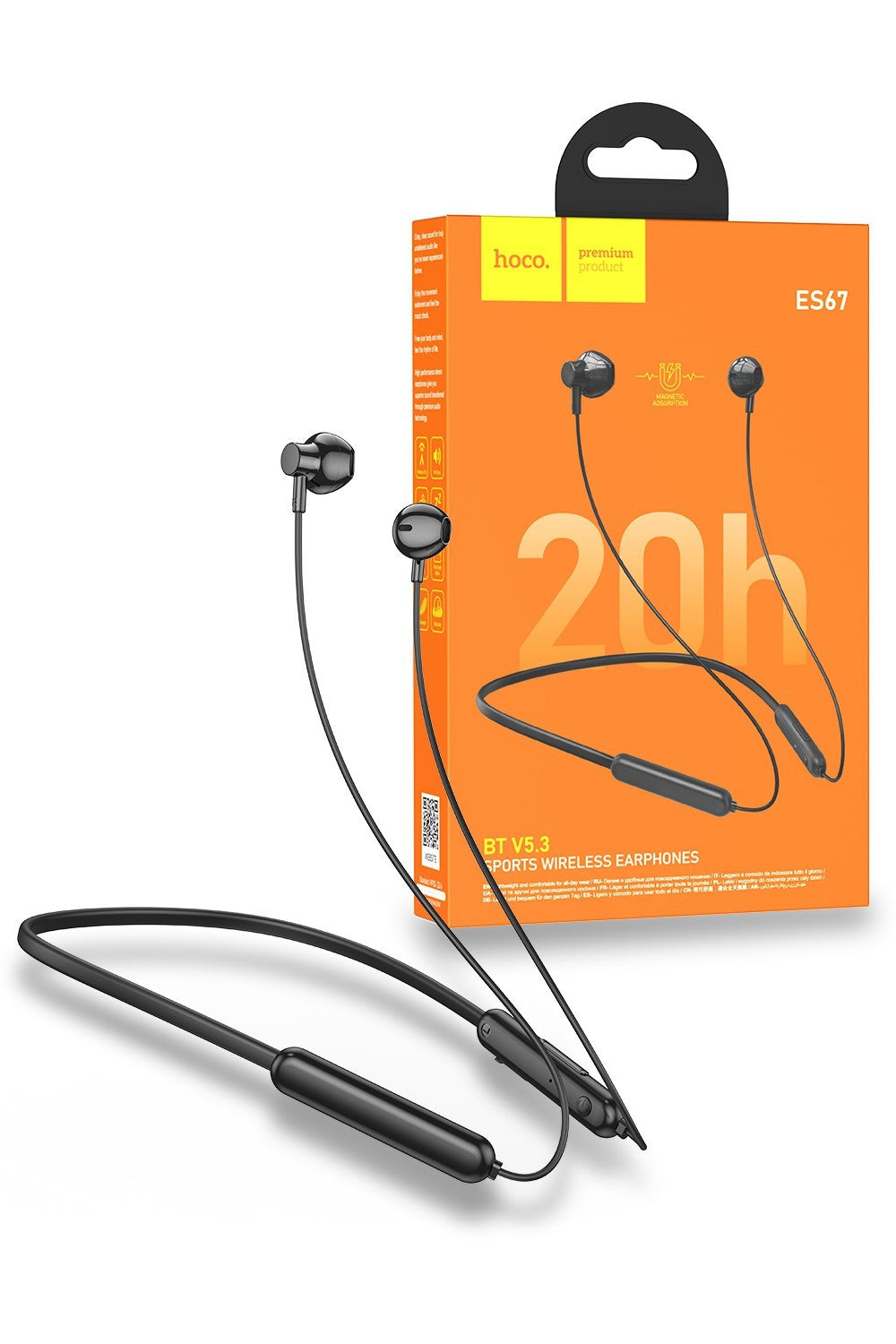 Auriculares Bluetooth Hoco ES53 Coolway Sport Negro — ZonaTecno