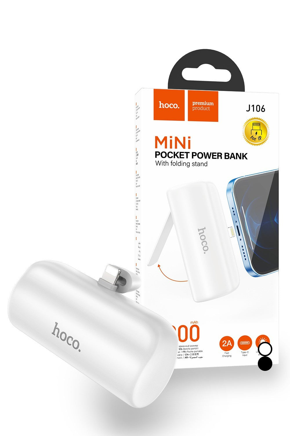 Hoco 5000mAh Mini Slim Portable Travel Power Bank J96