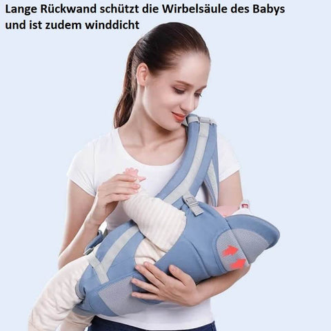 Baby carrier in use