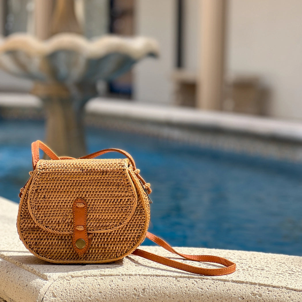 Ata Vine Saddle Bag Crossbody Bag